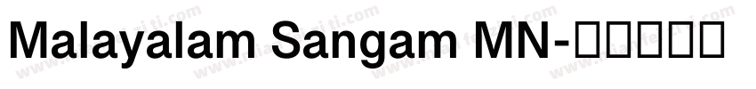 Malayalam Sangam MN字体转换